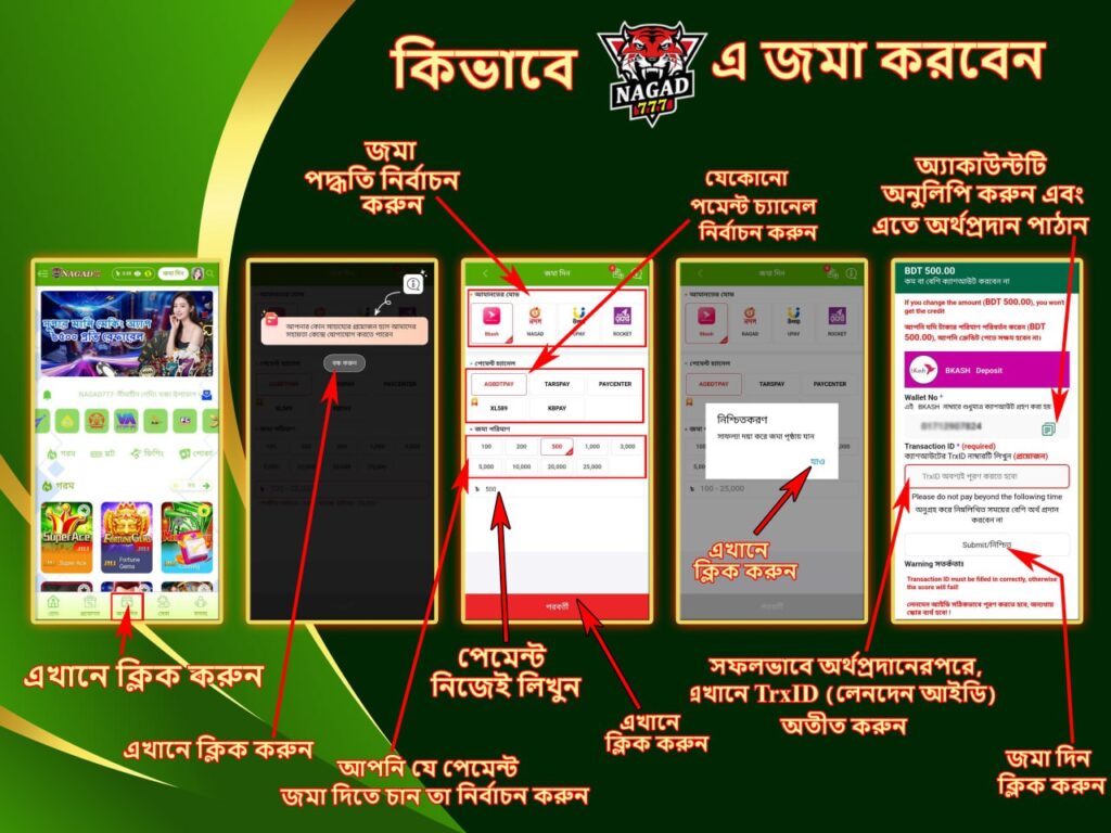 How to Nagad 777 Deposit